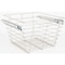 Hardware Resources Satin Nickel Closet Pullout Basket with Slides 14"Dx17"Wx11"H POB1-141711SN - alternate 1